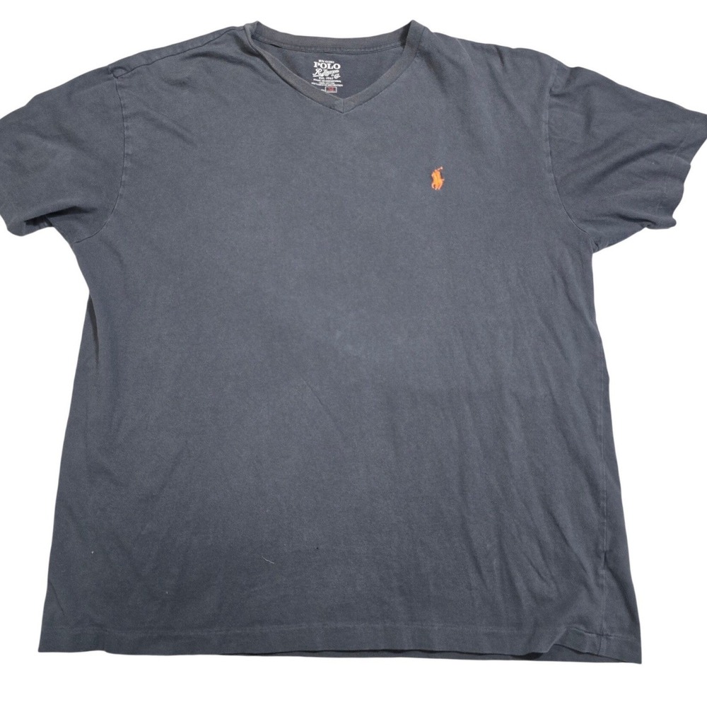 Polo Ralph Lauren V-Neck T-Shirt Bundle 4 Mens (3)L & (1)M Cotton Classic Logo - Picture 5 of 16